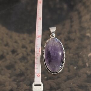 Elegant Purple Stone Pendant